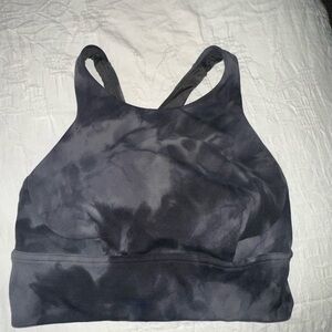 Lululemon Athletica Black Tie-Dye Sports Bra